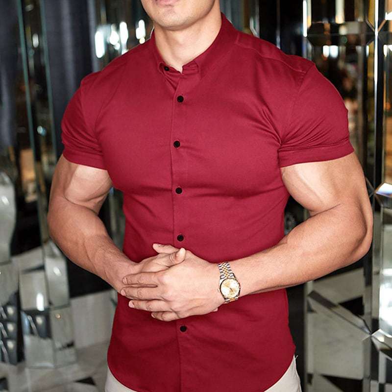Joseph | Camisa de Mangas Curtas Elegante – Corte Ajustado e Estilo Moderno 
