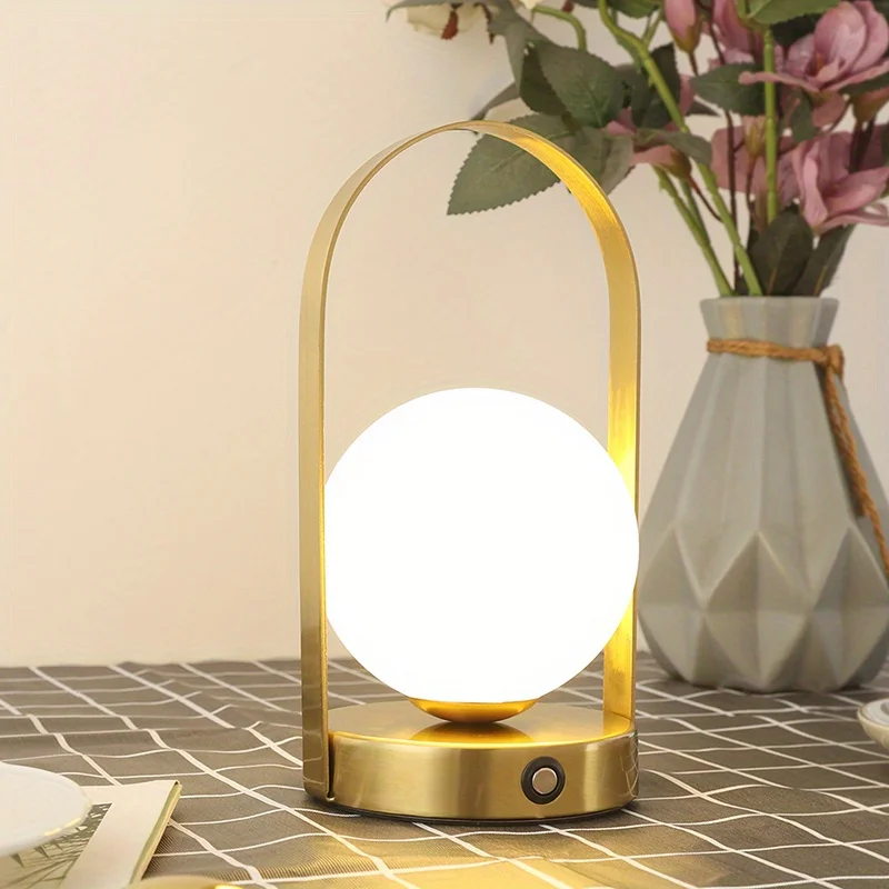 Stolní Lampa Bez Drátu — Nastavitelná Intenzita Světla 