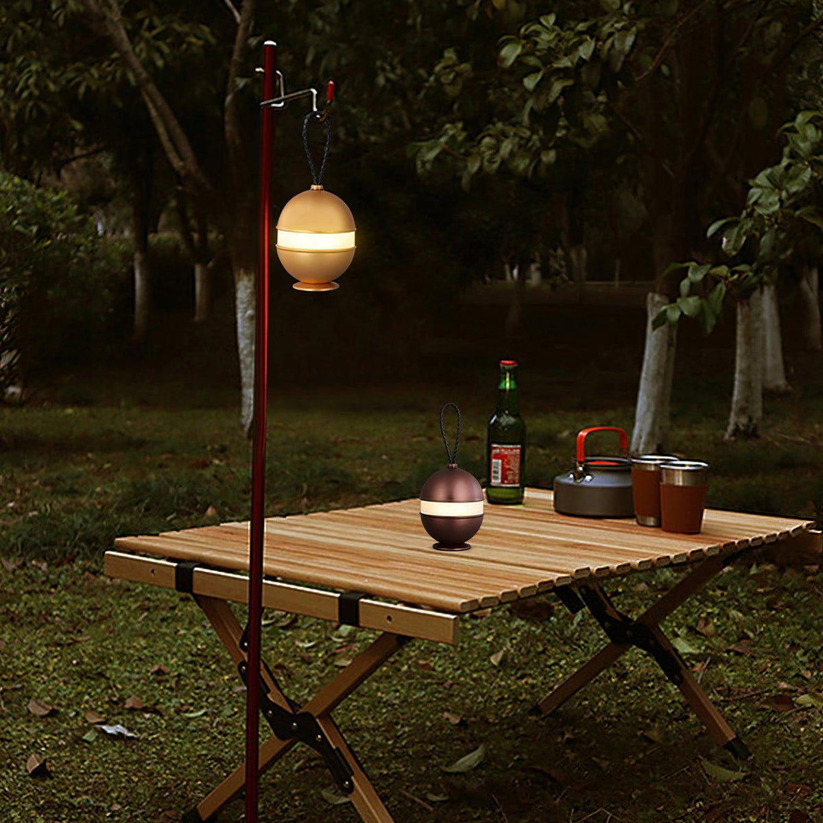 Dobíjecí kulová lampa - elegantní design a relaxační světlo