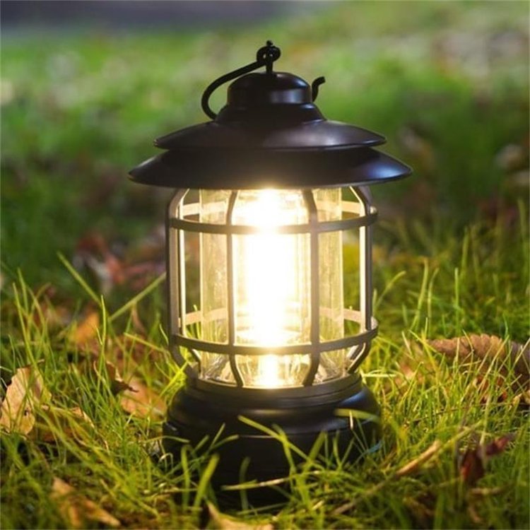 Retro-LED-Campinglampe - Vintage-Stil und Zweckmäßigkeit