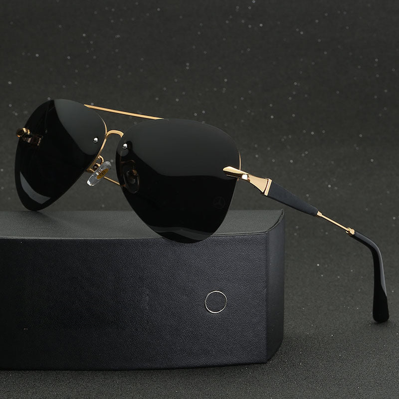 Gafas de sol – Estilo aviador negro y polarizado 