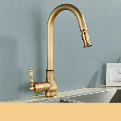 Torneira de Cozinha Vintage – Elegância Clássica e Acabamento Autêntico 