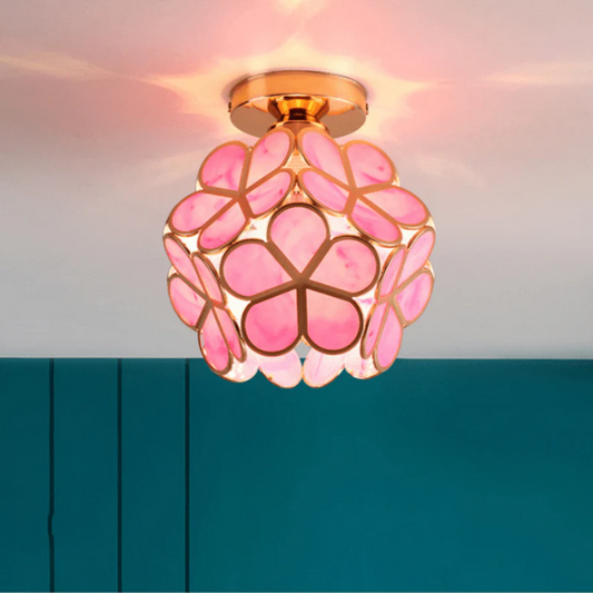 Aplica de tavan în formă de floare – Design delicat și modern 