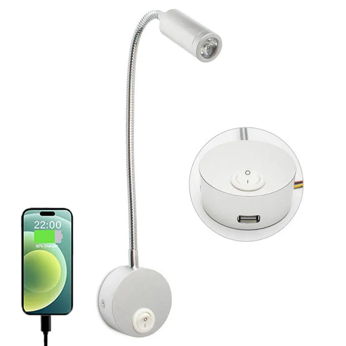 Flexibilní nástěnné svítidlo LED - mobilita, elegance a cílené světlo