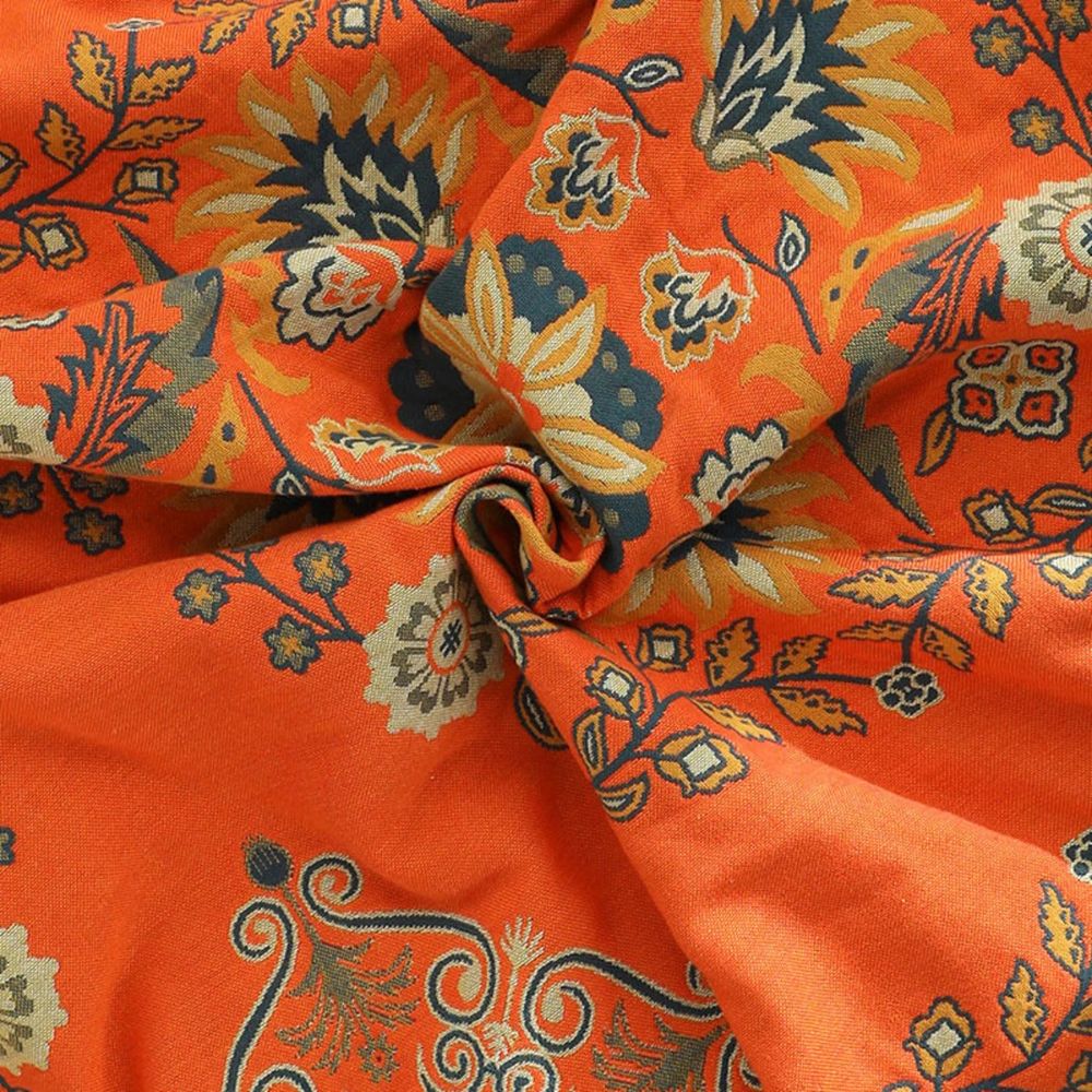 Vendbar plaid i marigold 