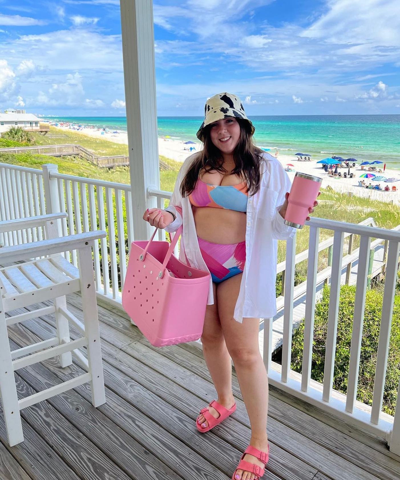 Stijve strandtas - Kleurrijk ontwerp en grote capaciteit