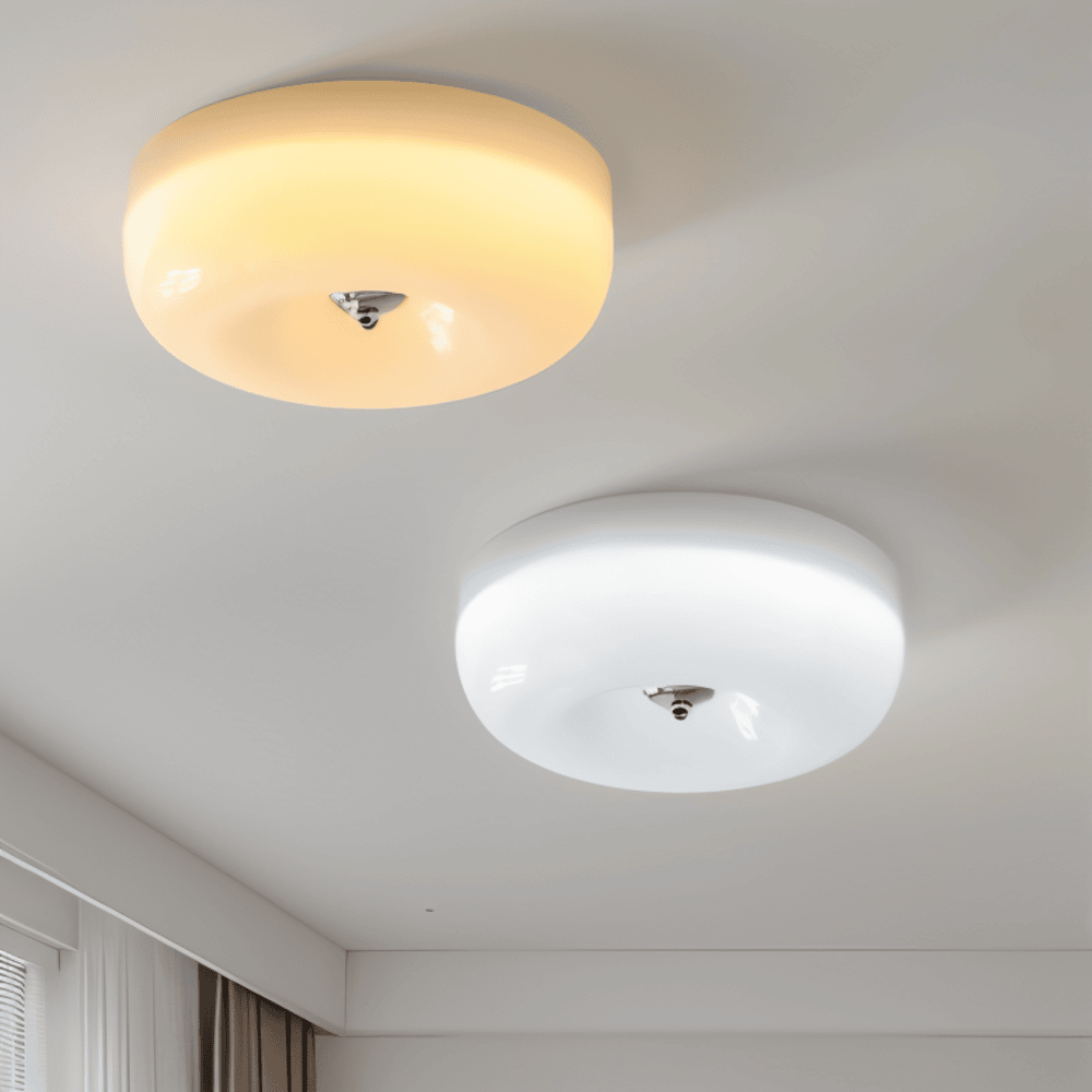 Skandynawska szklana lampa sufitowa - nowoczesna dekoracja i łatwa instalacja