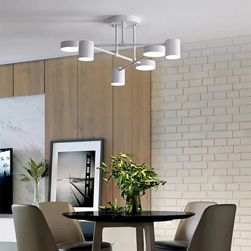 Μοντέρνο Φωτιστικό Οροφής με 6 Ρυθμιζόμενα LED – Πολυλειτουργικός Φωτισμός και Κομψός Σχεδιασμός 