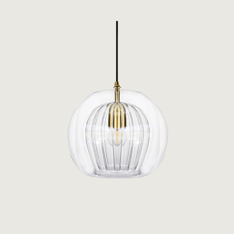 Elegante en Warme Glazen Hanglamp – Stijl en Finesse 
