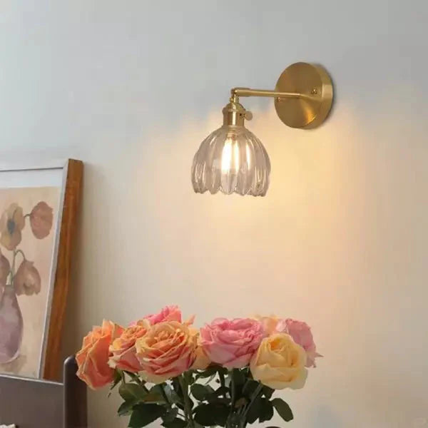 Decorative Wall Sconce – Flower in Bud and Romantic Atmosphere 