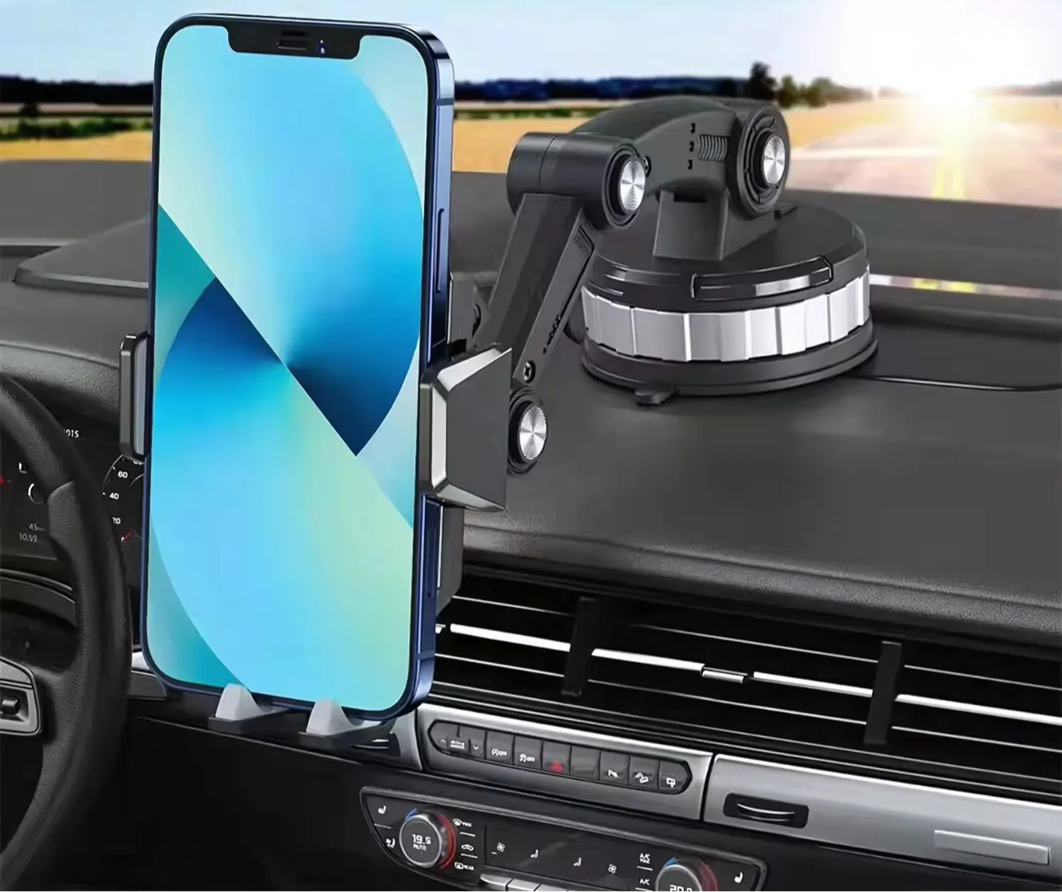 Suport Smartphone Auto Rotativ 360° — Rotire Completă și Stabilitate Maximă 