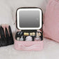 LED mirror makeup bag